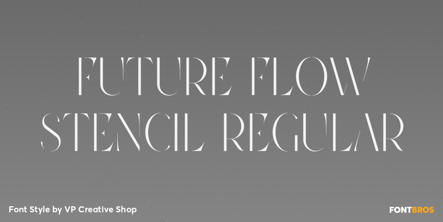 Future Flow Stencil Regular Poster