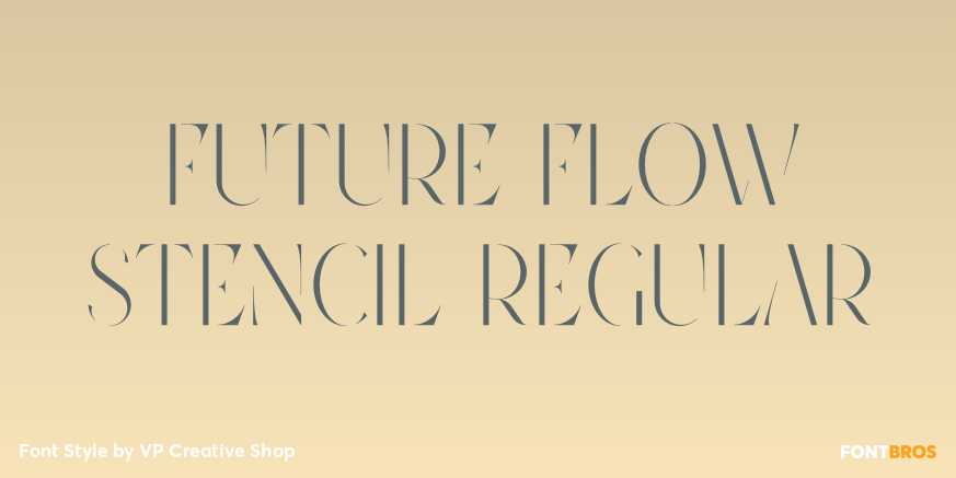 Future Flow Stencil Regular Poster