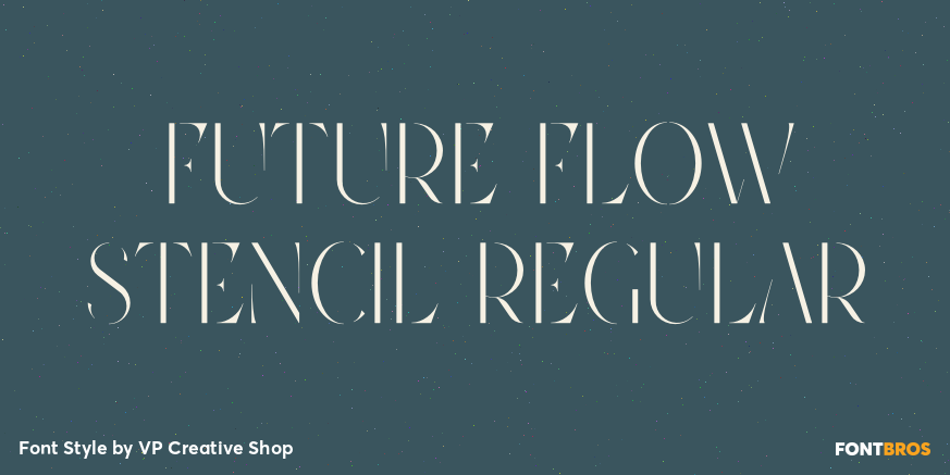 Future Flow Stencil Regular Poster
