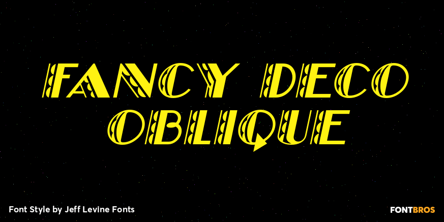 Fancy Deco Oblique Poster