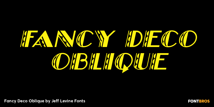 Fancy Deco Oblique Poster