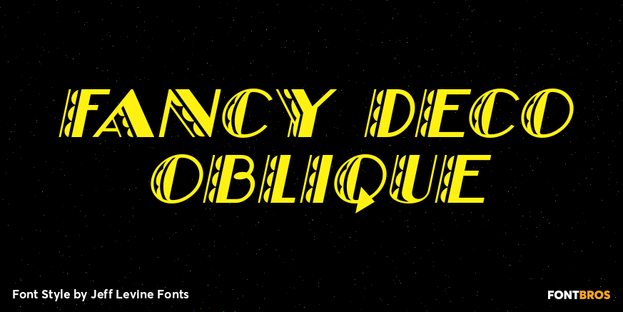 Fancy Deco Oblique Poster