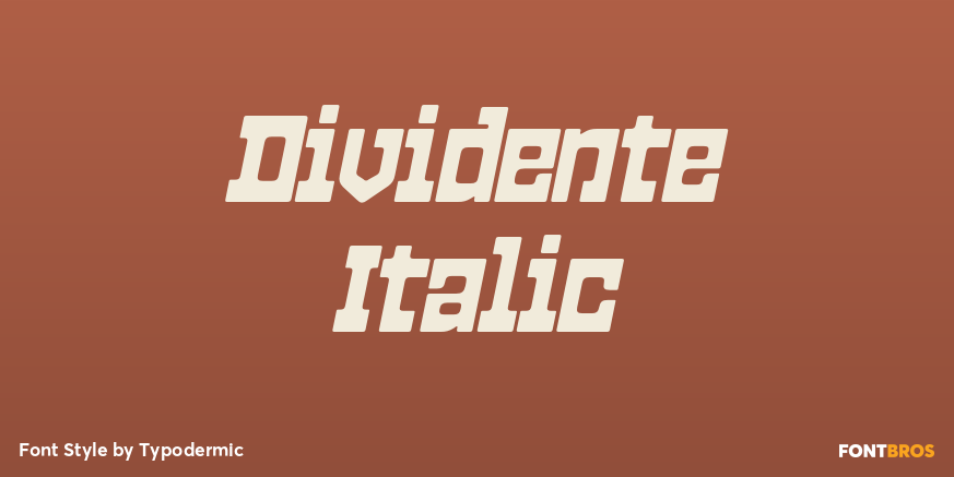 Dividente Italic Poster