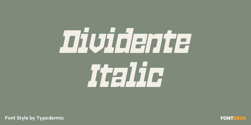Dividente Italic Poster