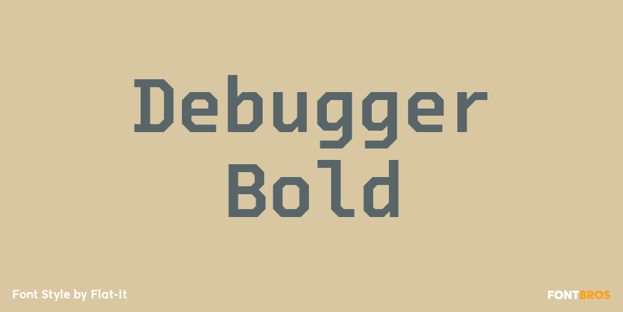 Debugger Bold Font Poster #1