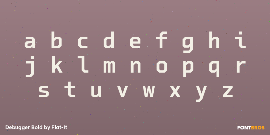 Debugger Bold Font Poster #3