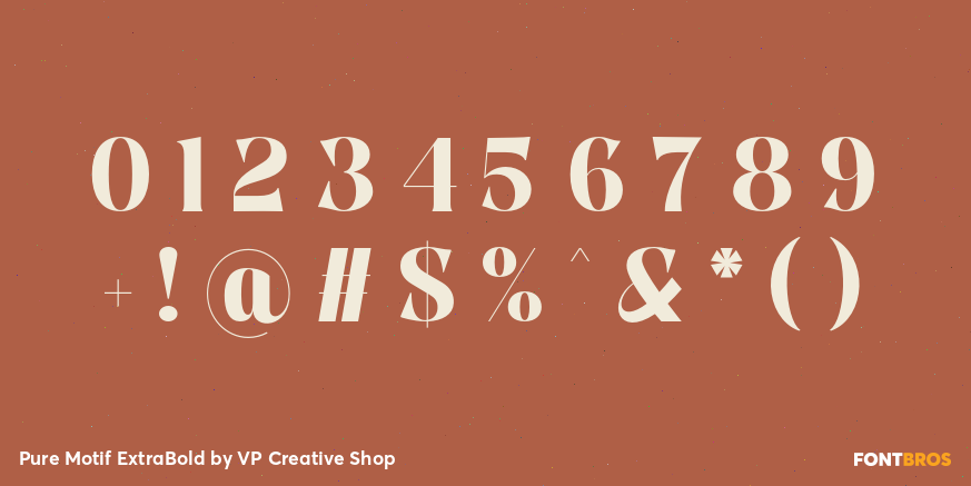 Pure Motif ExtraBold Font Poster #4