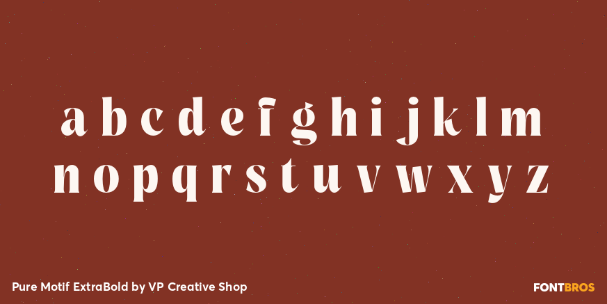 Pure Motif ExtraBold Font Poster #3