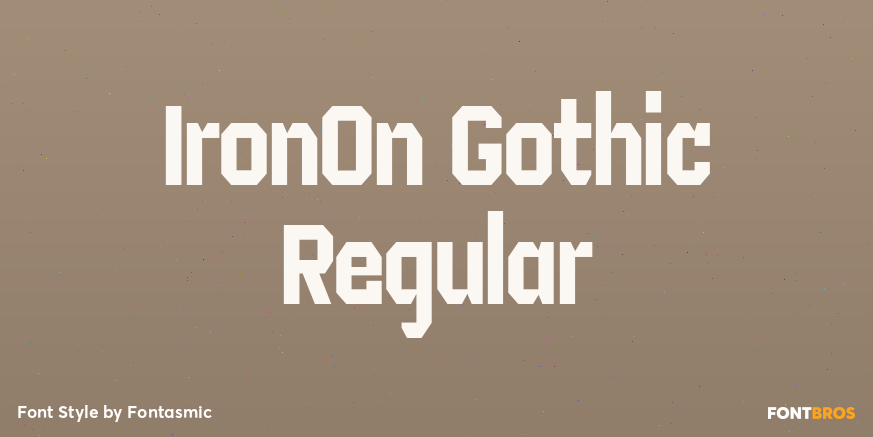 IronOn Gothic Regular Font Poster #1