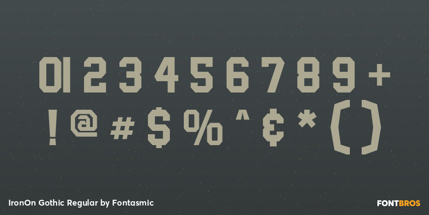 IronOn Gothic Regular Font Poster #1