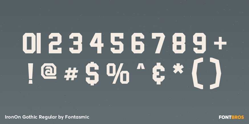 IronOn Gothic Regular Font Poster #4