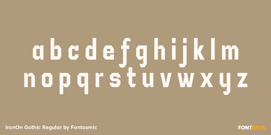 IronOn Gothic Regular Font Poster #1