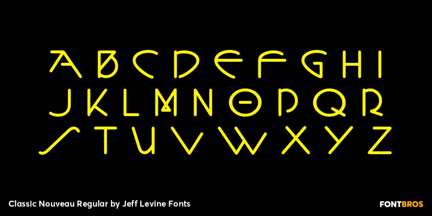 Classic Nouveau Regular Font Poster #3