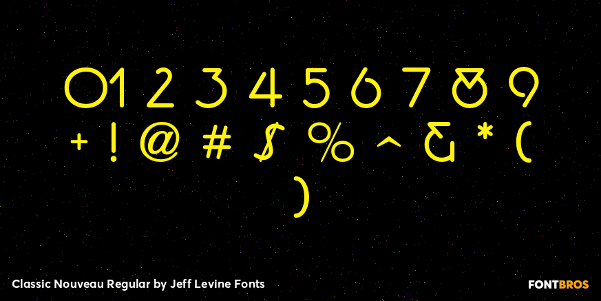 Classic Nouveau Regular Font Poster #4
