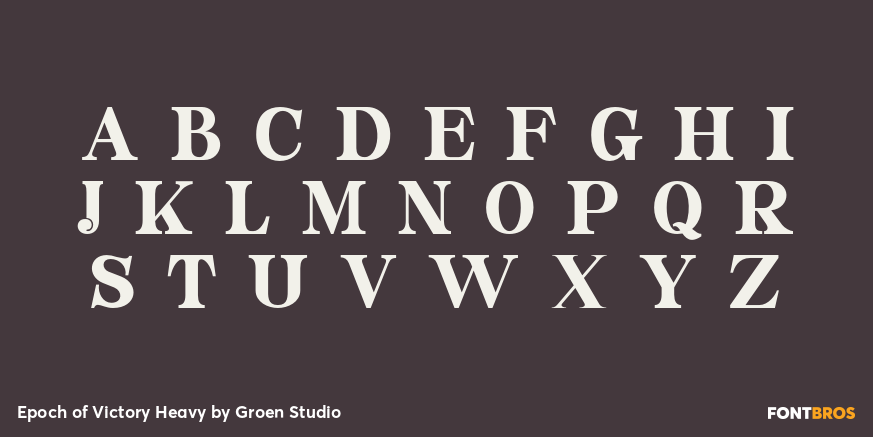 Epoch of Victory Heavy Font Poster #2