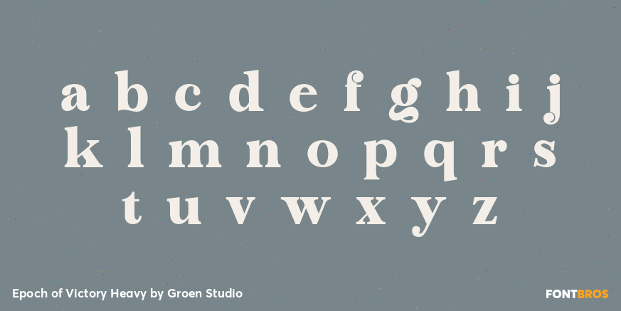 Epoch of Victory Heavy Font Poster #3