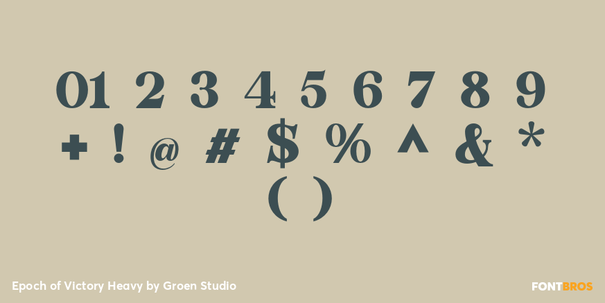 Epoch of Victory Heavy Font Poster #4