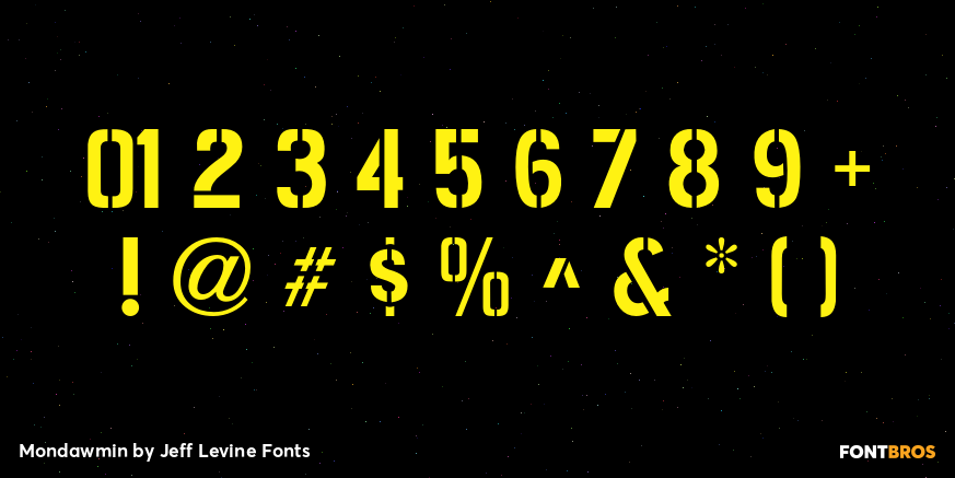 Mondawmin Font Poster #4