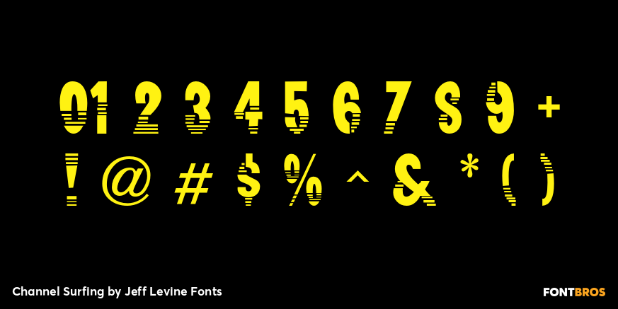 Channel Surfing Font Poster #4