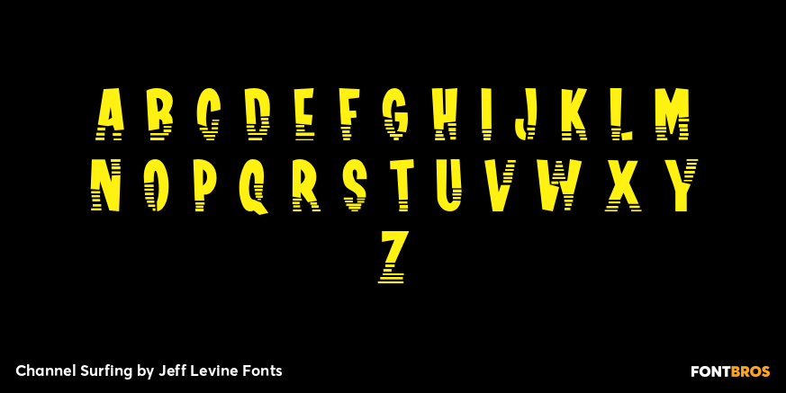 Channel Surfing Font Poster #1