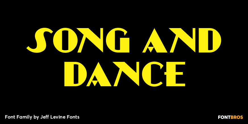 Song and Dance Font Poster