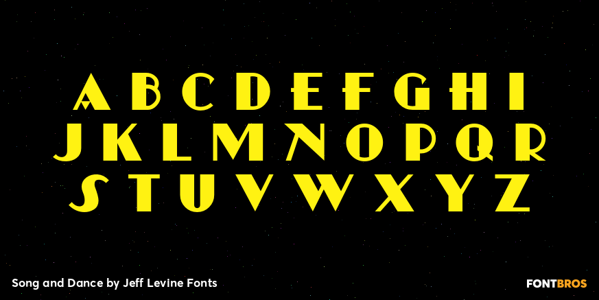 Song and Dance Font Poster #3