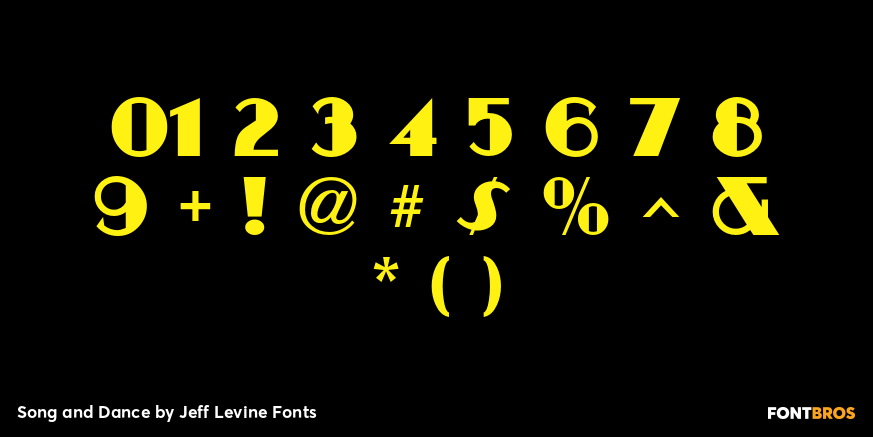 Song and Dance Font Poster #4