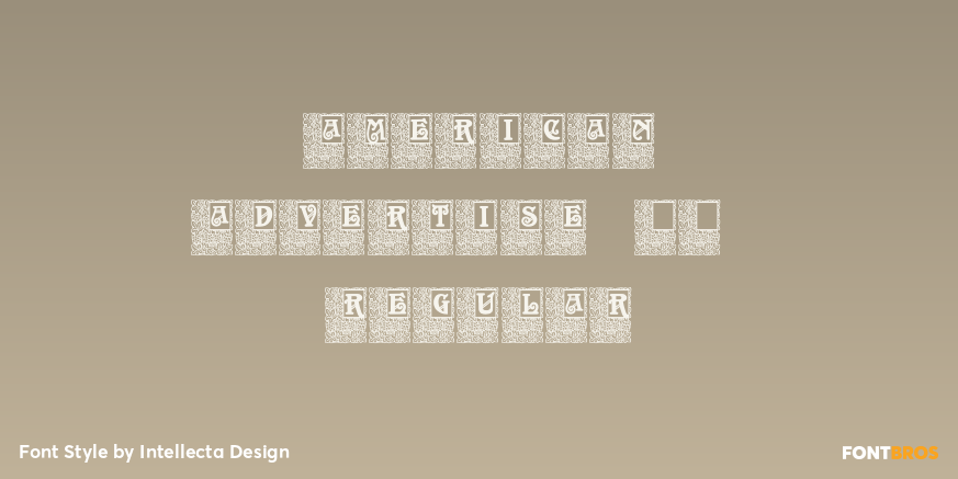 American Advertise 005 Regular Poster