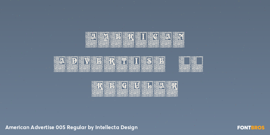 American Advertise 005 Regular Poster