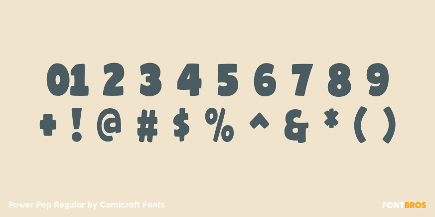 Power Pop Regular Font Poster #4