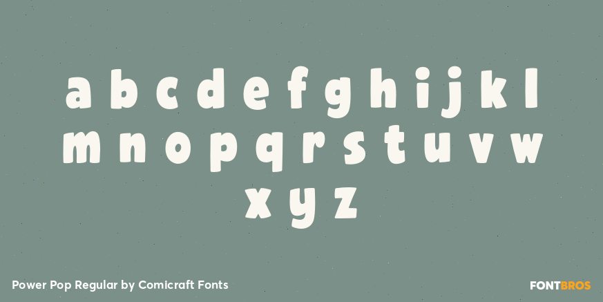 Power Pop Regular Font Poster #3