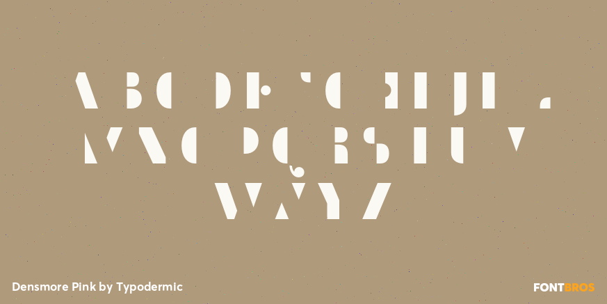 Densmore Pink Font Poster #1