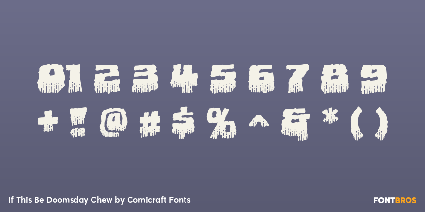If This Be Doomsday Chew Font Poster #1
