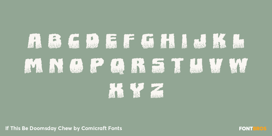If This Be Doomsday Chew Font Poster #3