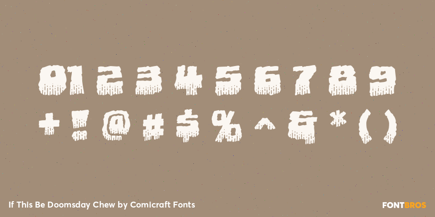 If This Be Doomsday Chew Font Poster #4