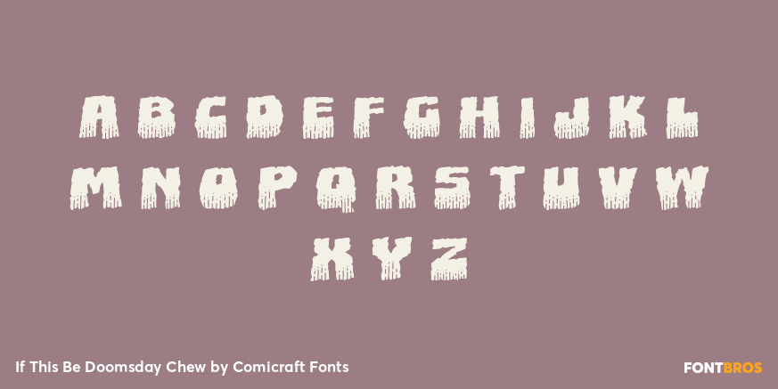 If This Be Doomsday Chew Font Poster #1