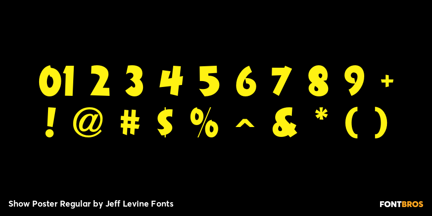 Show Poster Regular Font Poster #4