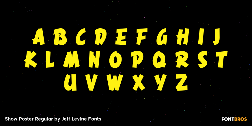 Show Poster Regular Font Poster #2