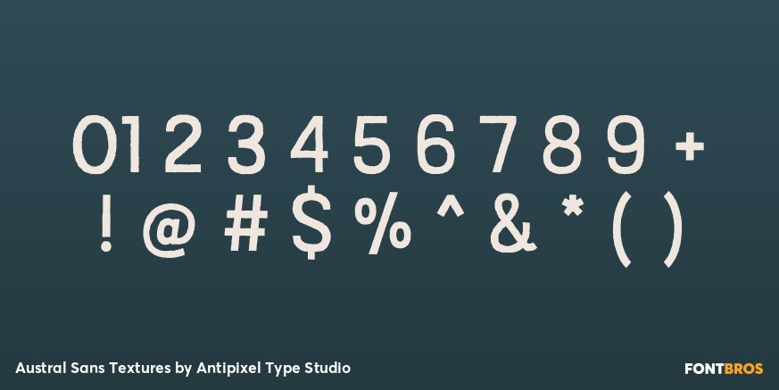 Austral Sans Textures Font Poster #4