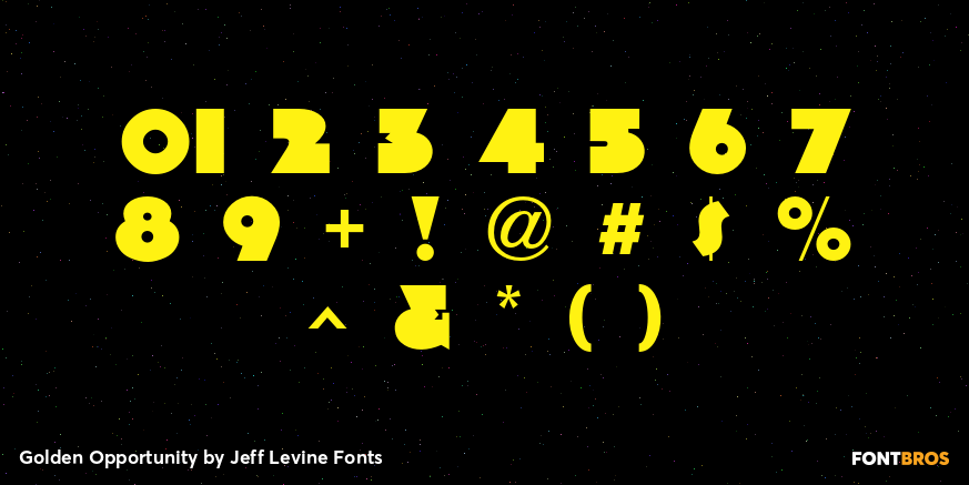 Golden Opportunity Font Poster #4