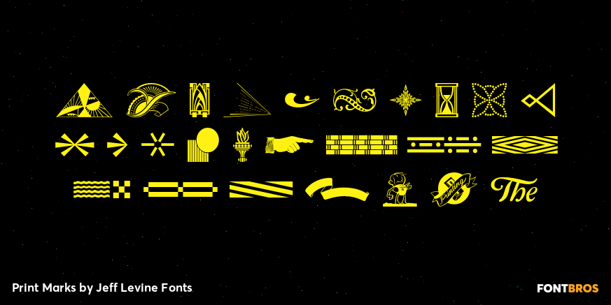 Print Marks Font Poster #2