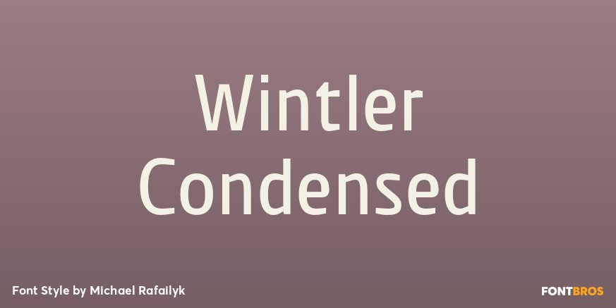 Wintler Condensed Poster