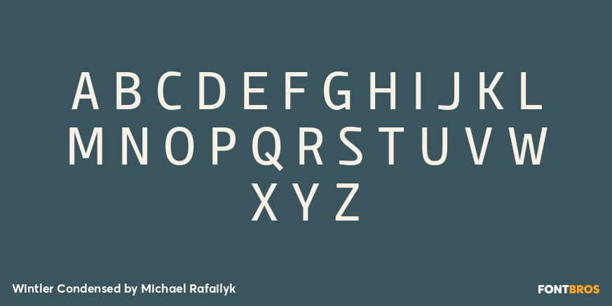 Wintler Condensed Font Poster #1