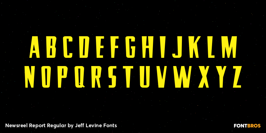 Newsreel Report Regular Font Poster #2