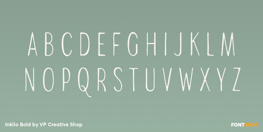 Inklio Bold Font Poster #2