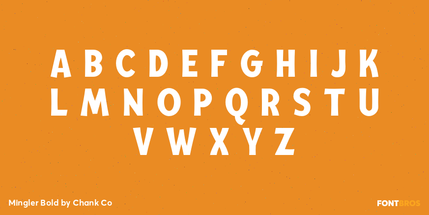 Mingler Bold Font Poster #1