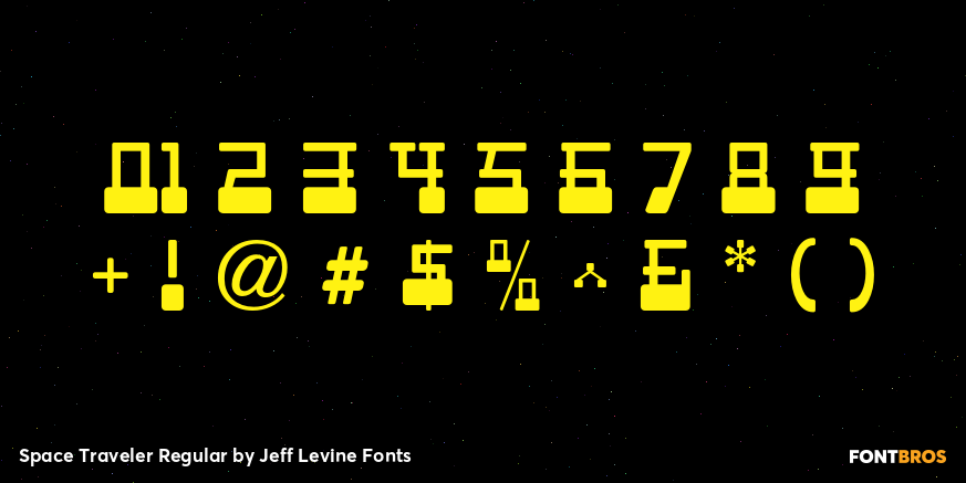 Space Traveler Regular Font Poster #4
