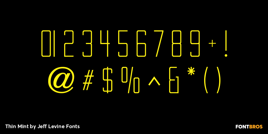 Thin Mint Font Poster #4