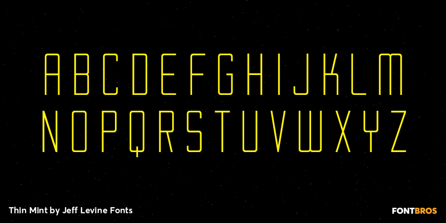 Thin Mint Font Poster #3