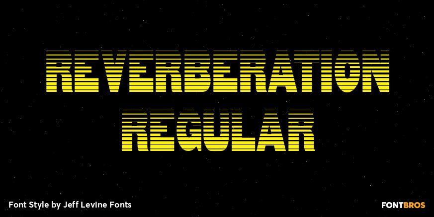 Reverberation Regular Font Poster #1